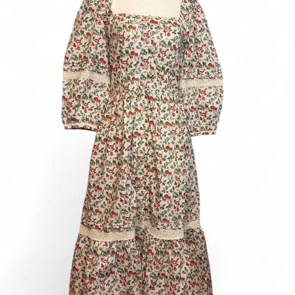 NWT Meadows Ixora Floral Prairie Dress. Size 6 - Picture 2 of 8